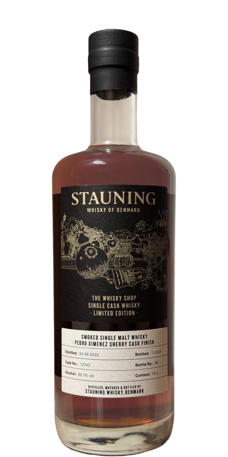 Stauning 2020  Single Cask Whisky - Limited Edition - The Whisky Shop