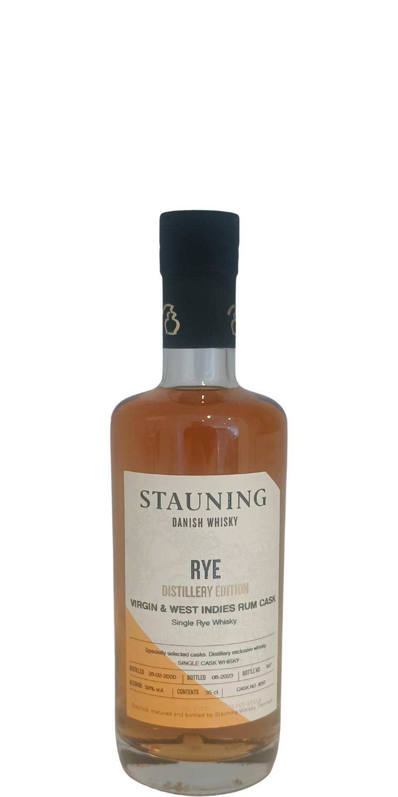 Stauning 2020  Distillery Edition - Rye Whisky - Virgin & West Indies Rum Cask