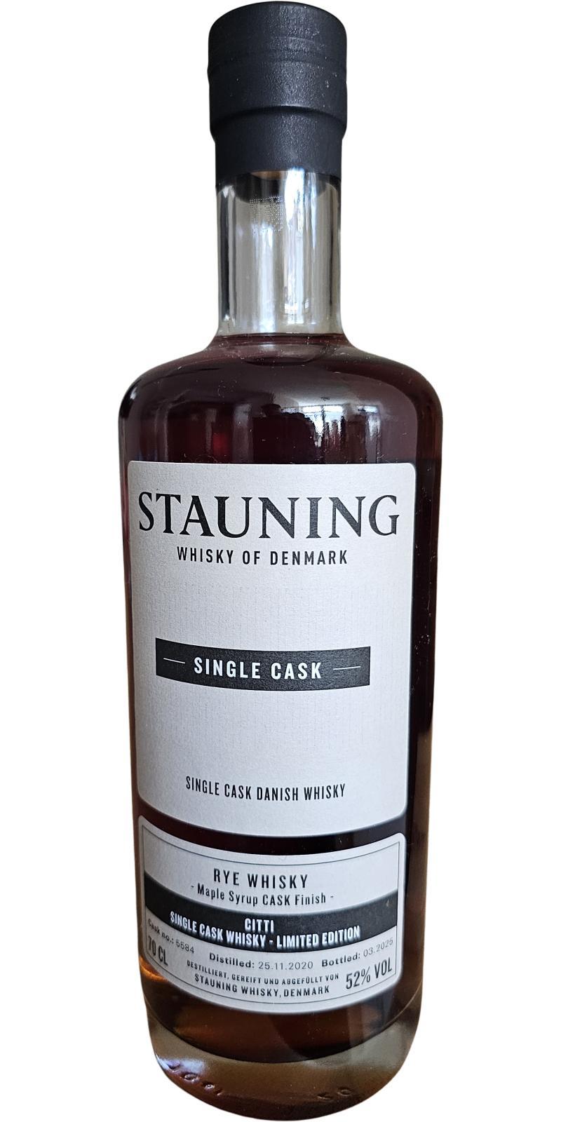Stauning 2020  Rye Whisky  - Citti Limited Edition
