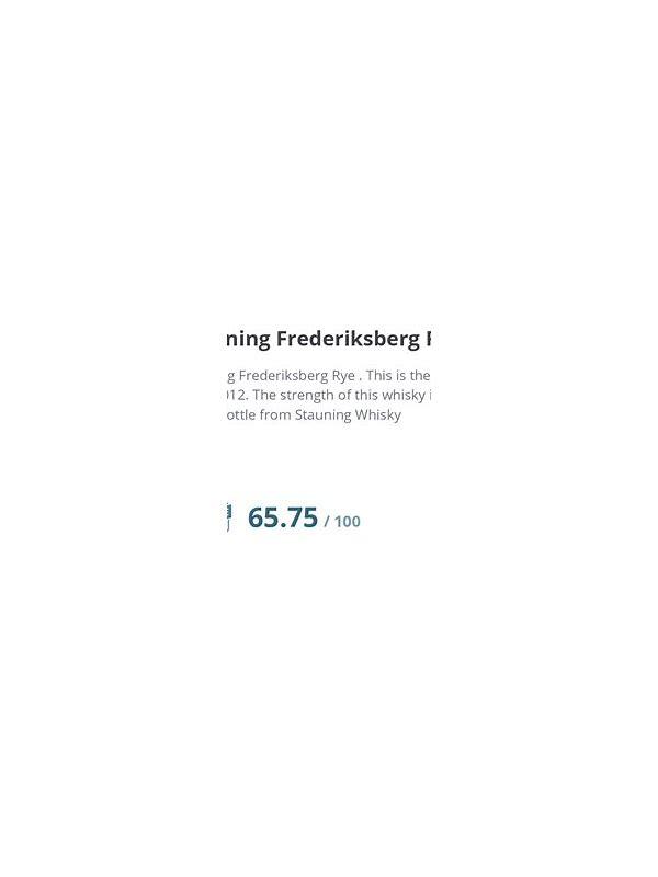 Stauning Frederiksberg Rye