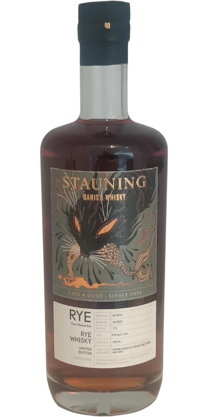 Stauning 2016  CATS & DOGS - RYE (Drammers Pick #62)