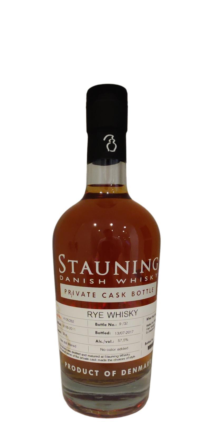 Stauning 2011  Private cask - Whisky.dk - Rye
