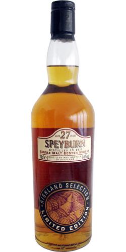 Speyburn 1973  Highland Selection