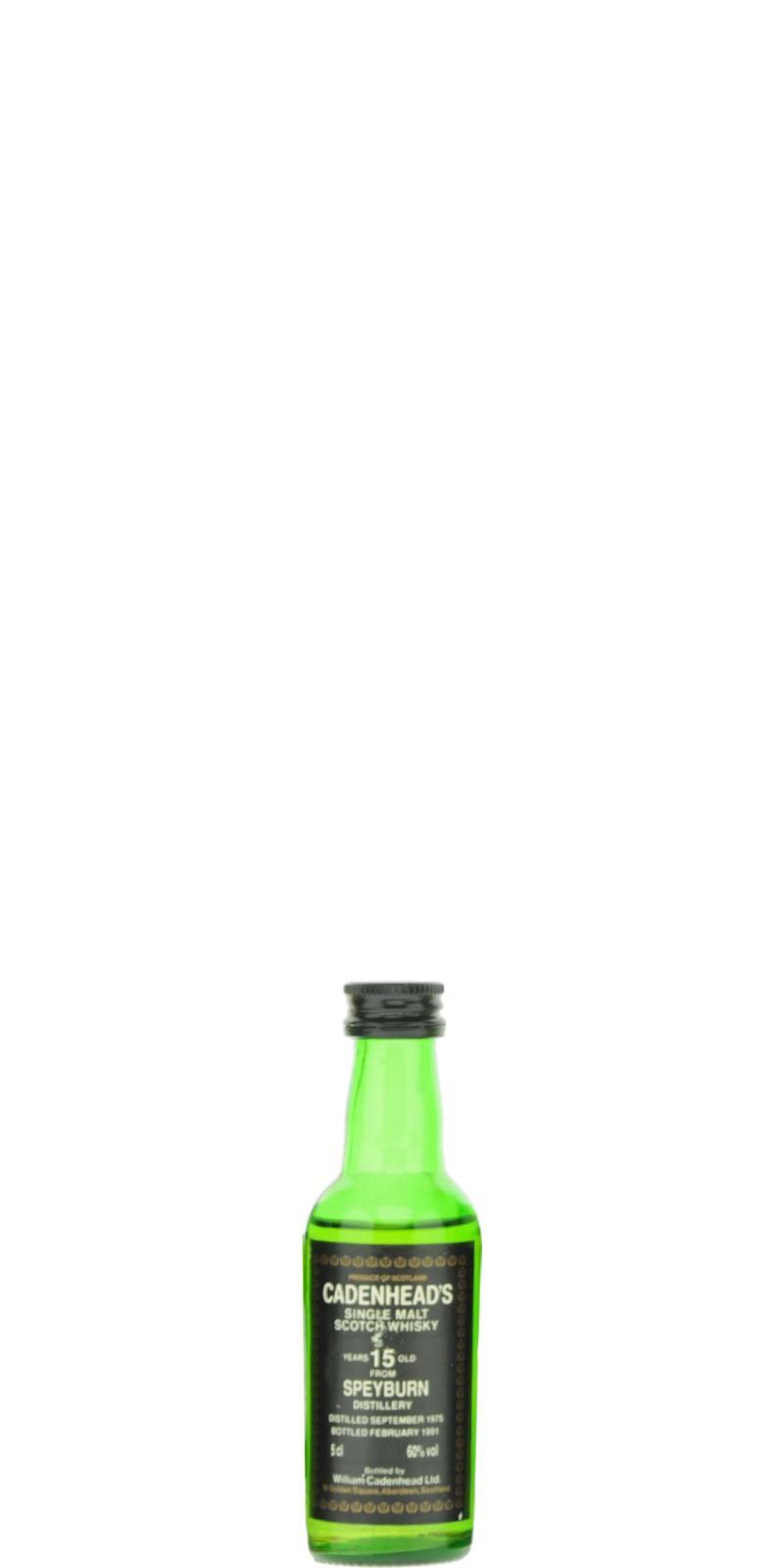 Speyburn 1975 CA  Miniature - Black Label