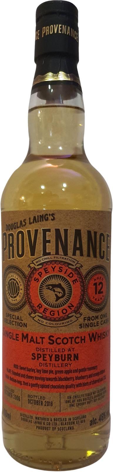 Speyburn 2006 DL  Provenance
