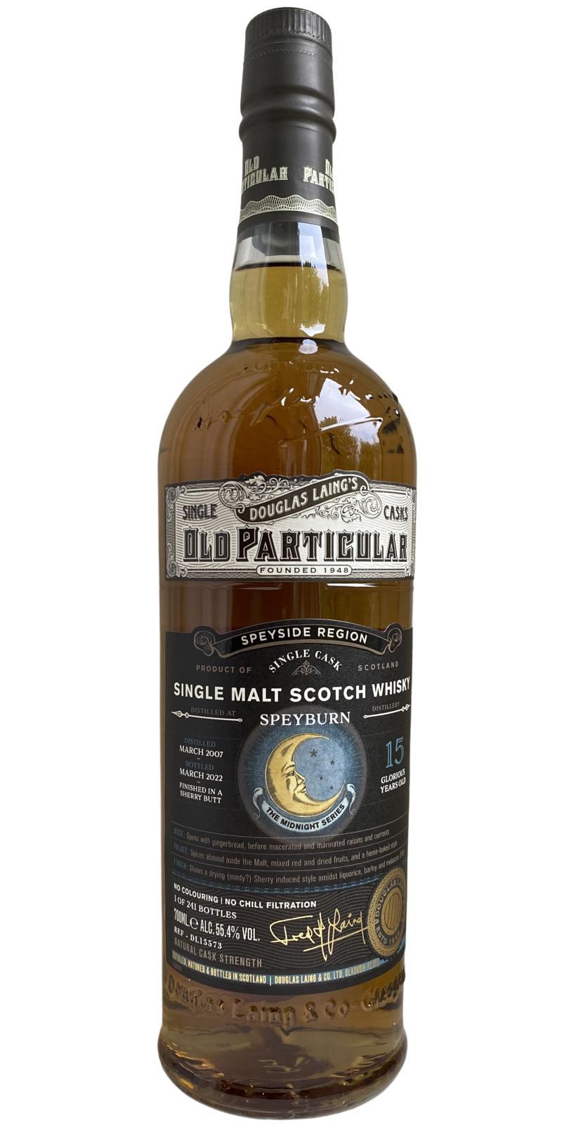 Speyburn 2007 DL  Old Particular - The Midnight Series