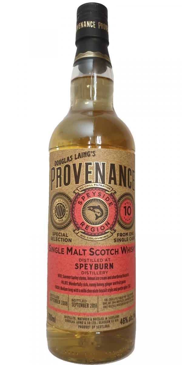 Speyburn 2008 DL  Provenance