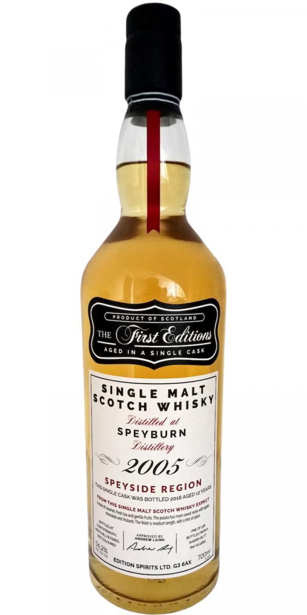 Speyburn 2005 ED  The First Editions