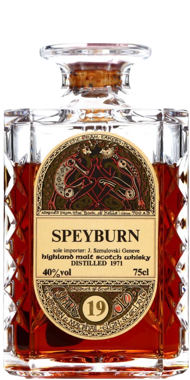 Speyburn 1971 GM  Edinburgh Crystal Decanter