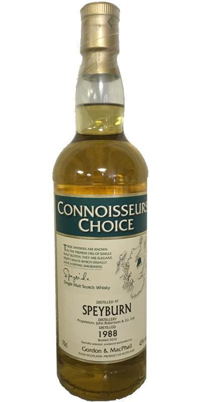 Speyburn 1988 GM  Connoisseurs Choice