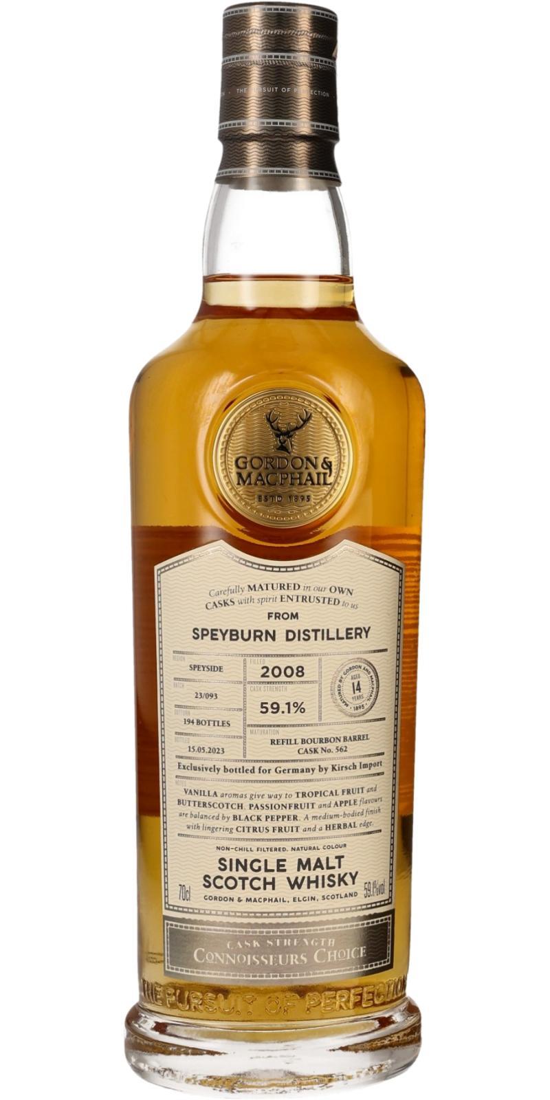 Speyburn 2008 GM  Connoisseurs Choice - Cask Strength
