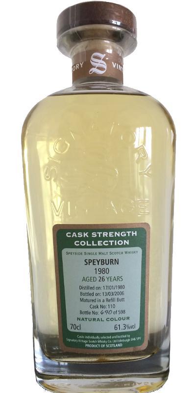Speyburn 1980 SV  Cask Strength Collection