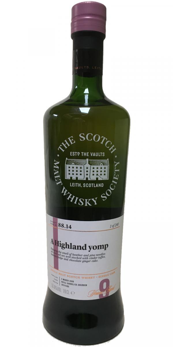 Speyburn 2009 SMWS 88.14  A Highland yomp