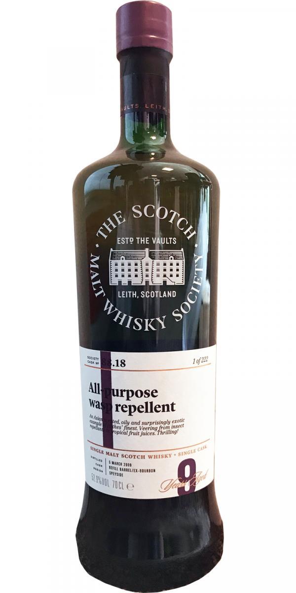 Speyburn 2009 SMWS 88.18  All-purpose wasp repellant