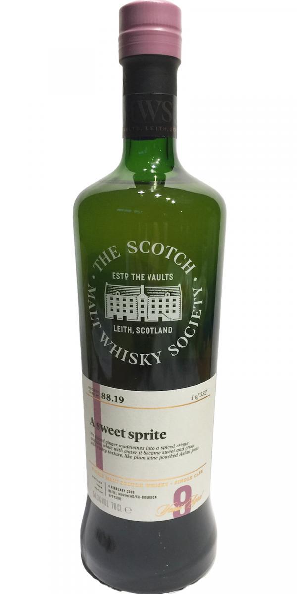 Speyburn 2009 SMWS 88.19  A sweet sprite