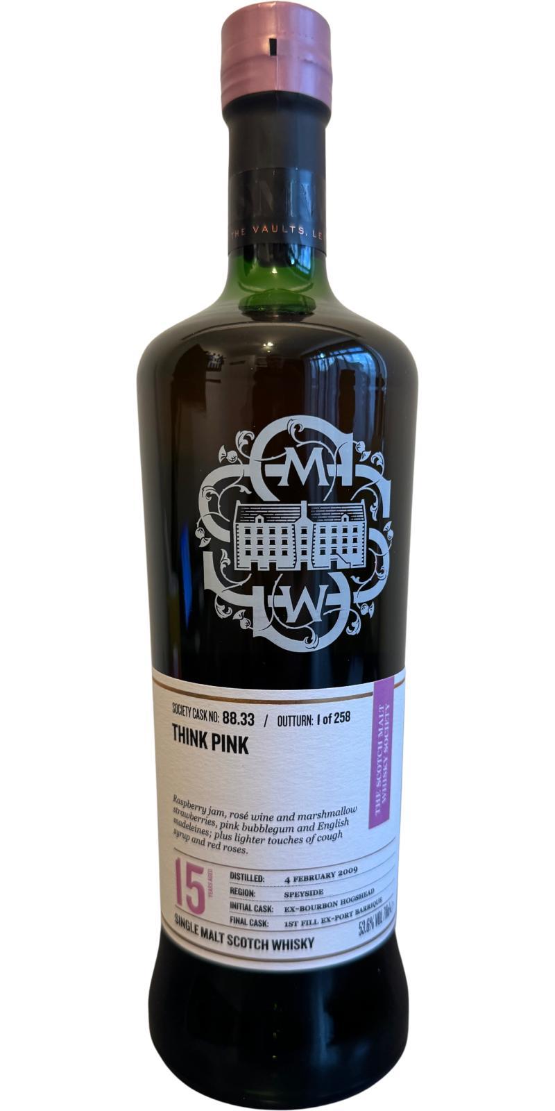 Speyburn 2009 SMWS 88.33  Think pink