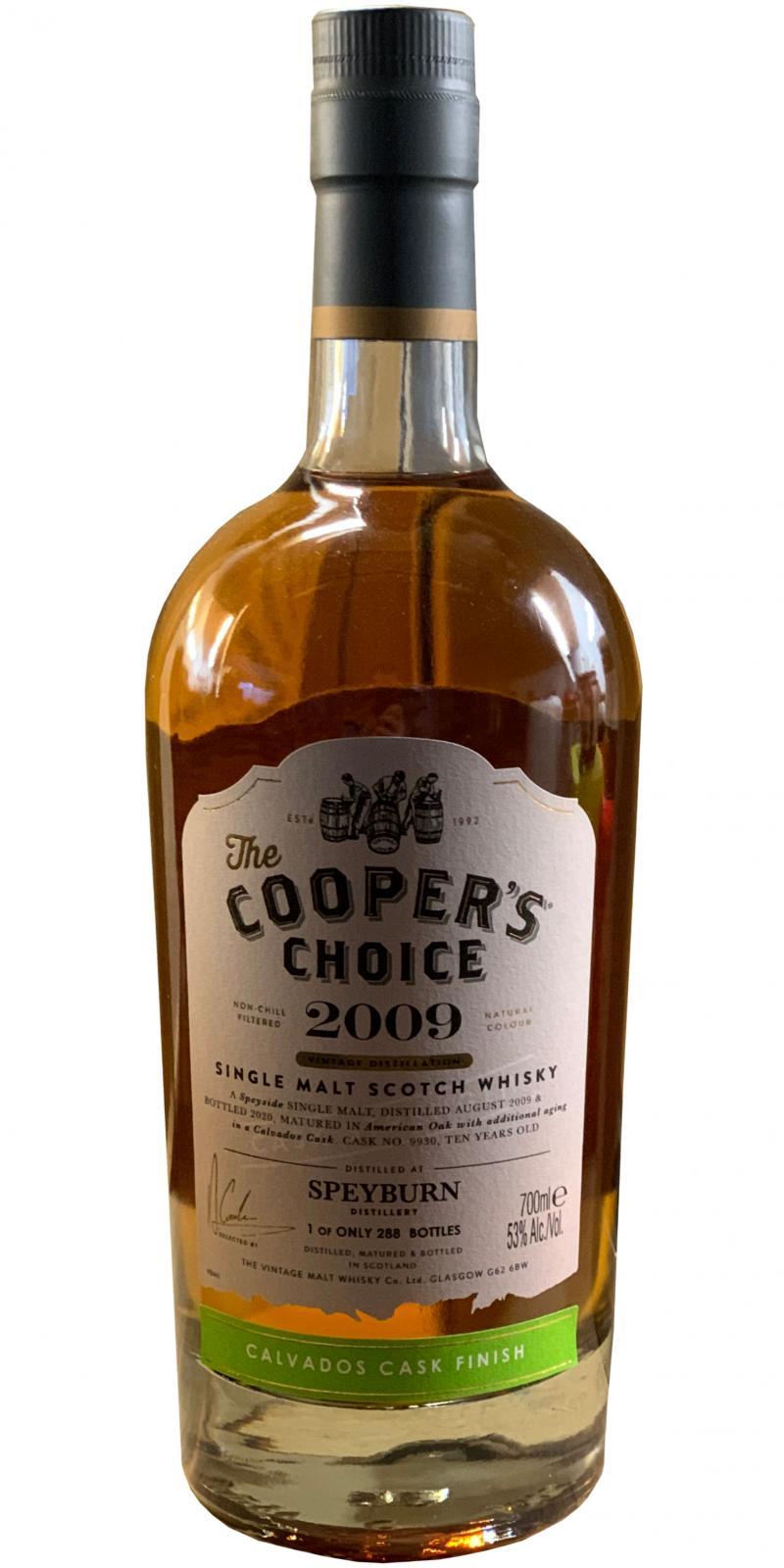 Speyburn 2009 VM  The Cooper's Choice