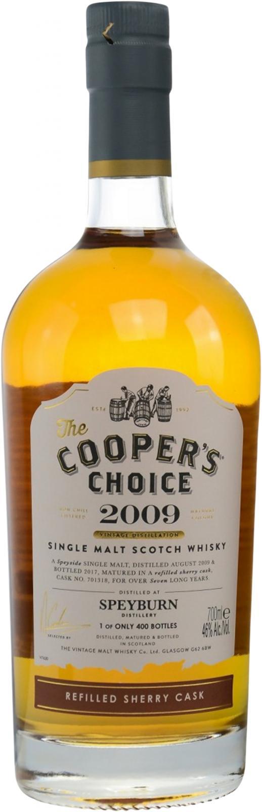Speyburn 2009 VM  The Cooper's Choice
