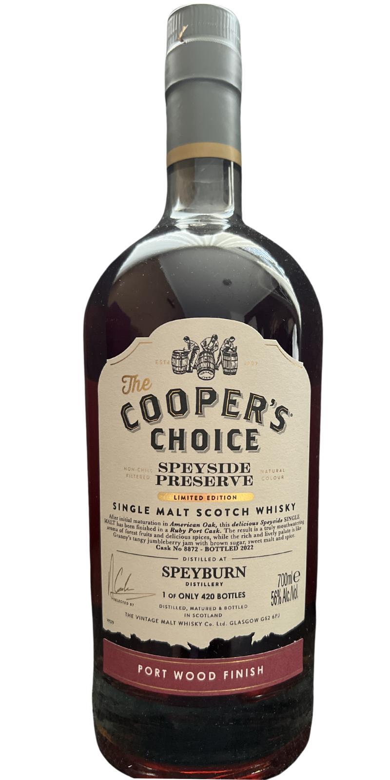 Speyburn Speyside Preserve VM  The Cooper's Choice
