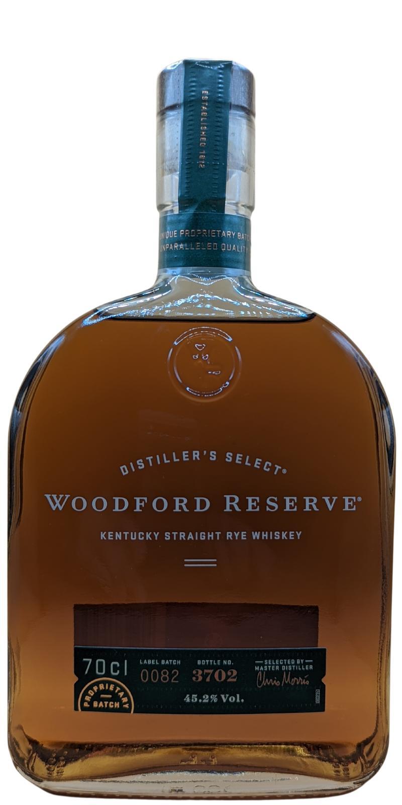 Woodford Reserve Distiller's Select  Kentucky Straight Rye Whiskey
