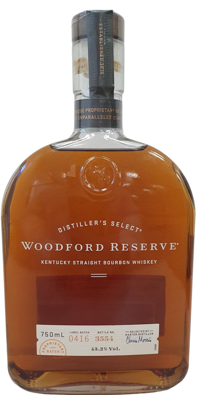 Woodford Reserve Distiller's Select  Kentucky Straight Bourbon Whiskey