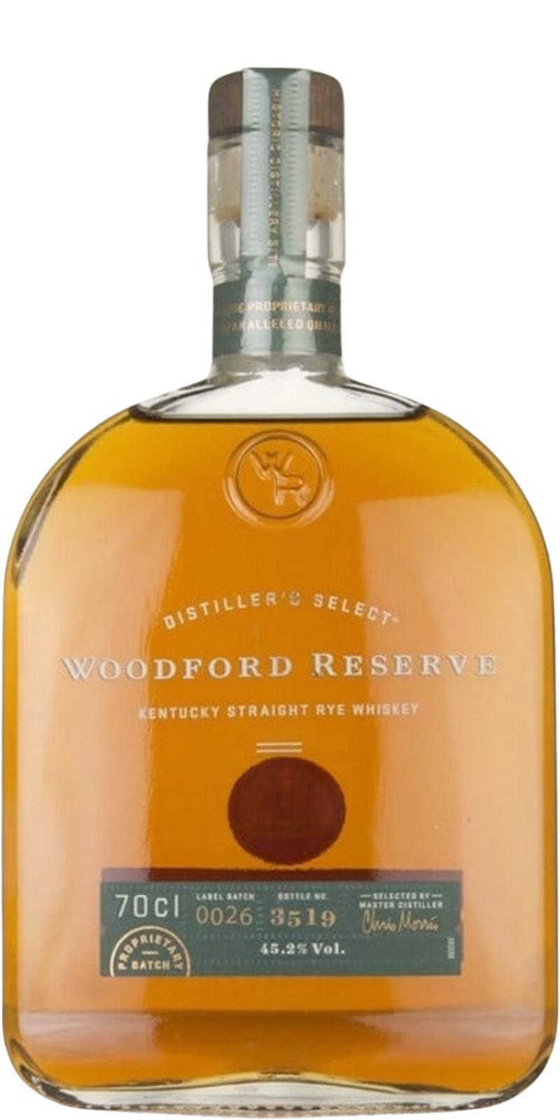 Woodford Reserve Distiller's Select  Kentucky Straight Rye Whiskey