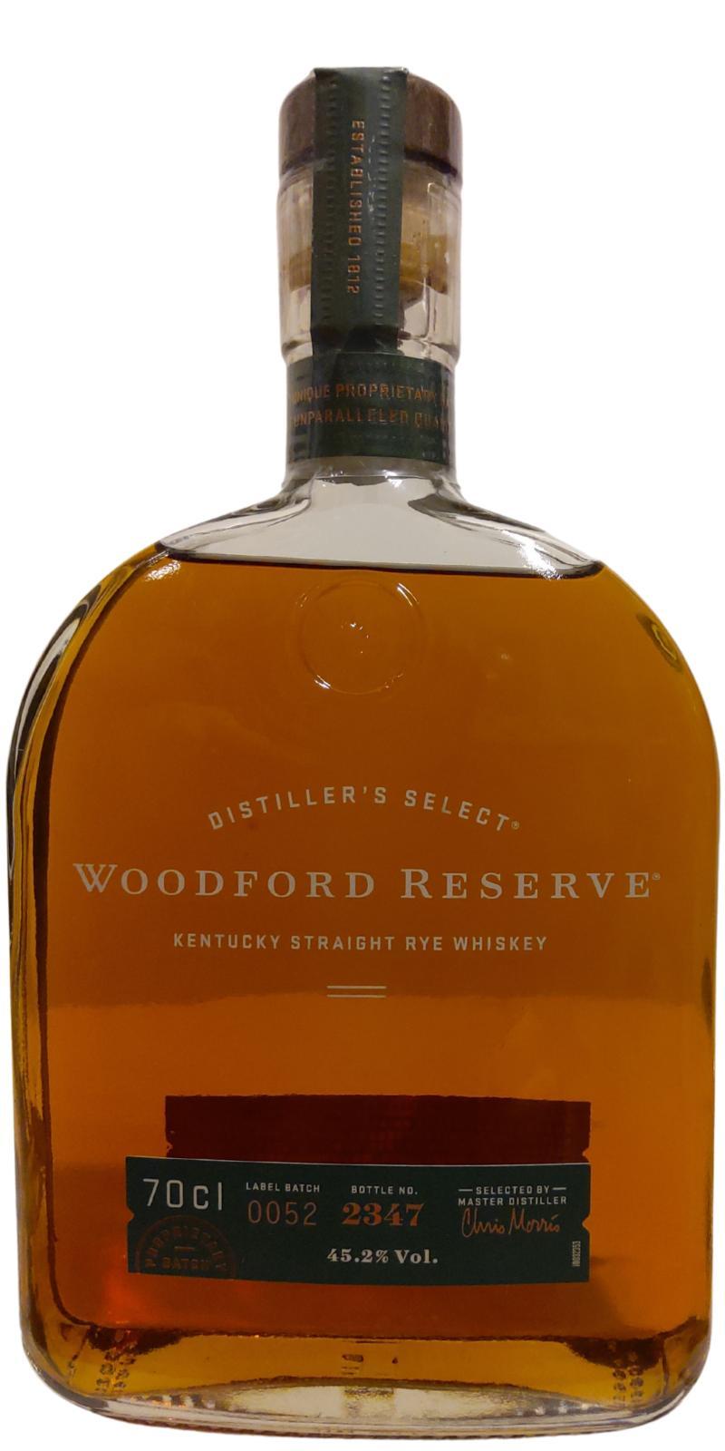 Woodford Reserve Kentucky Straight Rye Whiskey  Distiller's Select