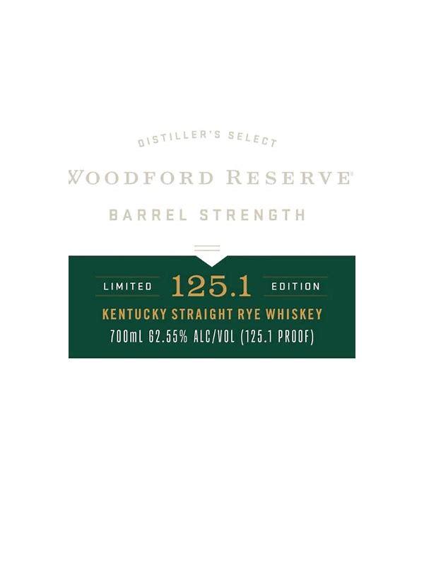Woodford Reserve Kentucky Straight Rye Whisky  Barrel Strength
