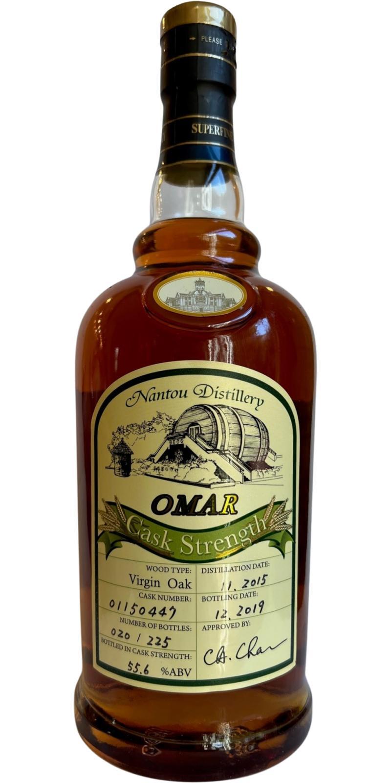 Nantou Omar 2015 Cask Strength - Virgin Oak