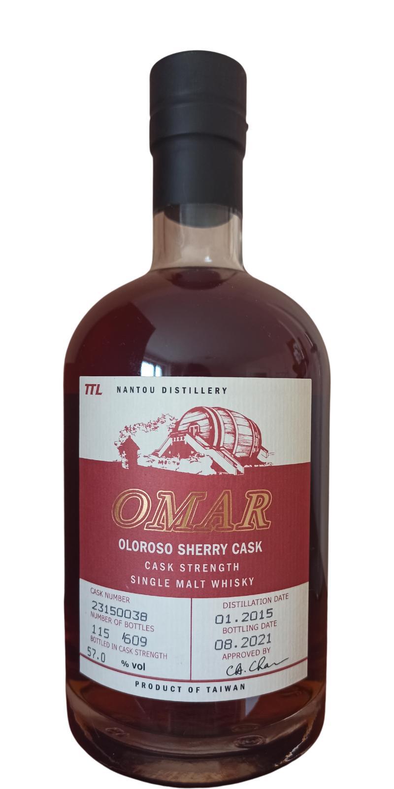 Nantou Omar 2015 Oloroso Sherry Cask - Cask Strength
