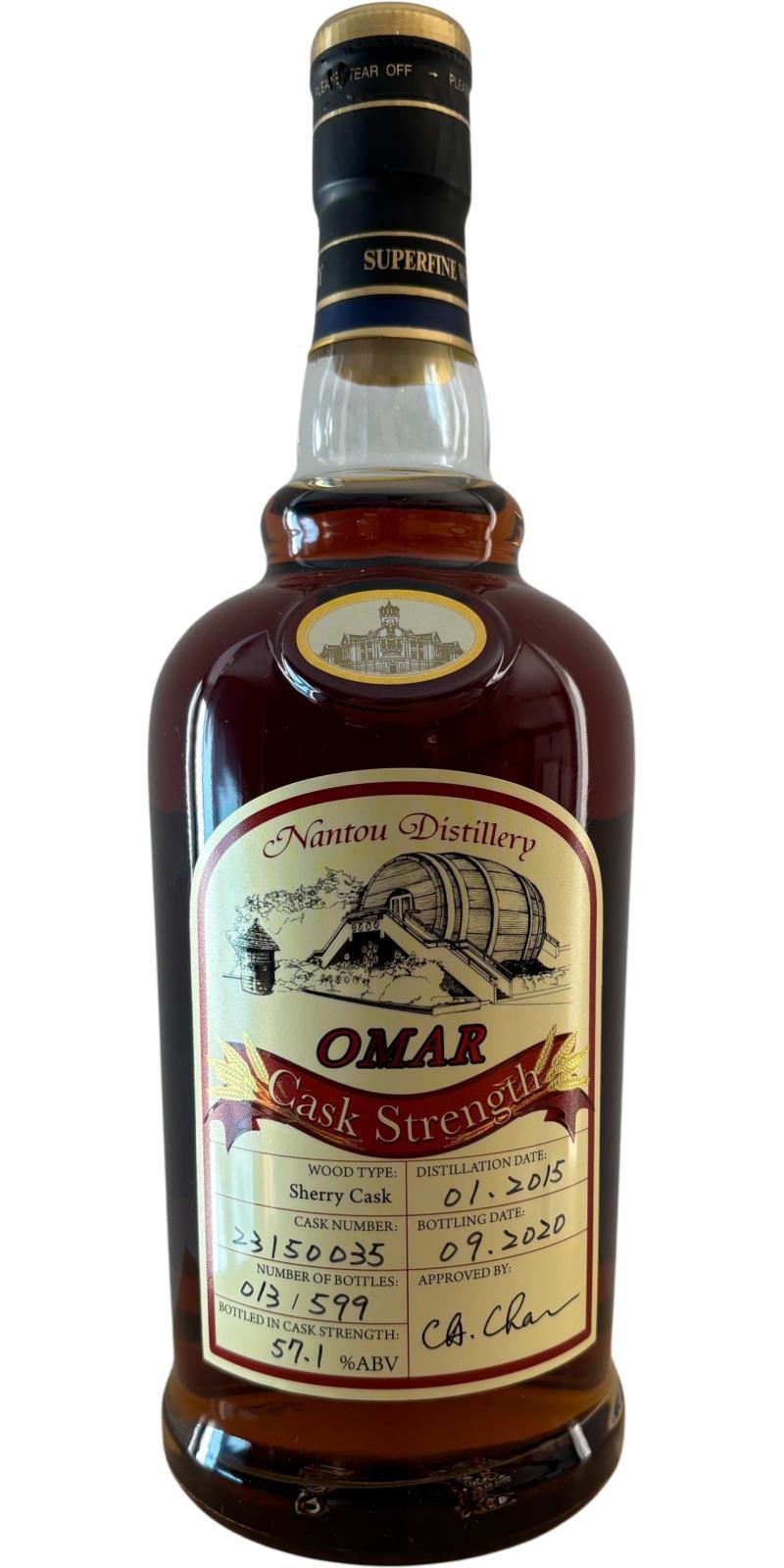 Nantou Omar 2015 Cask Strength