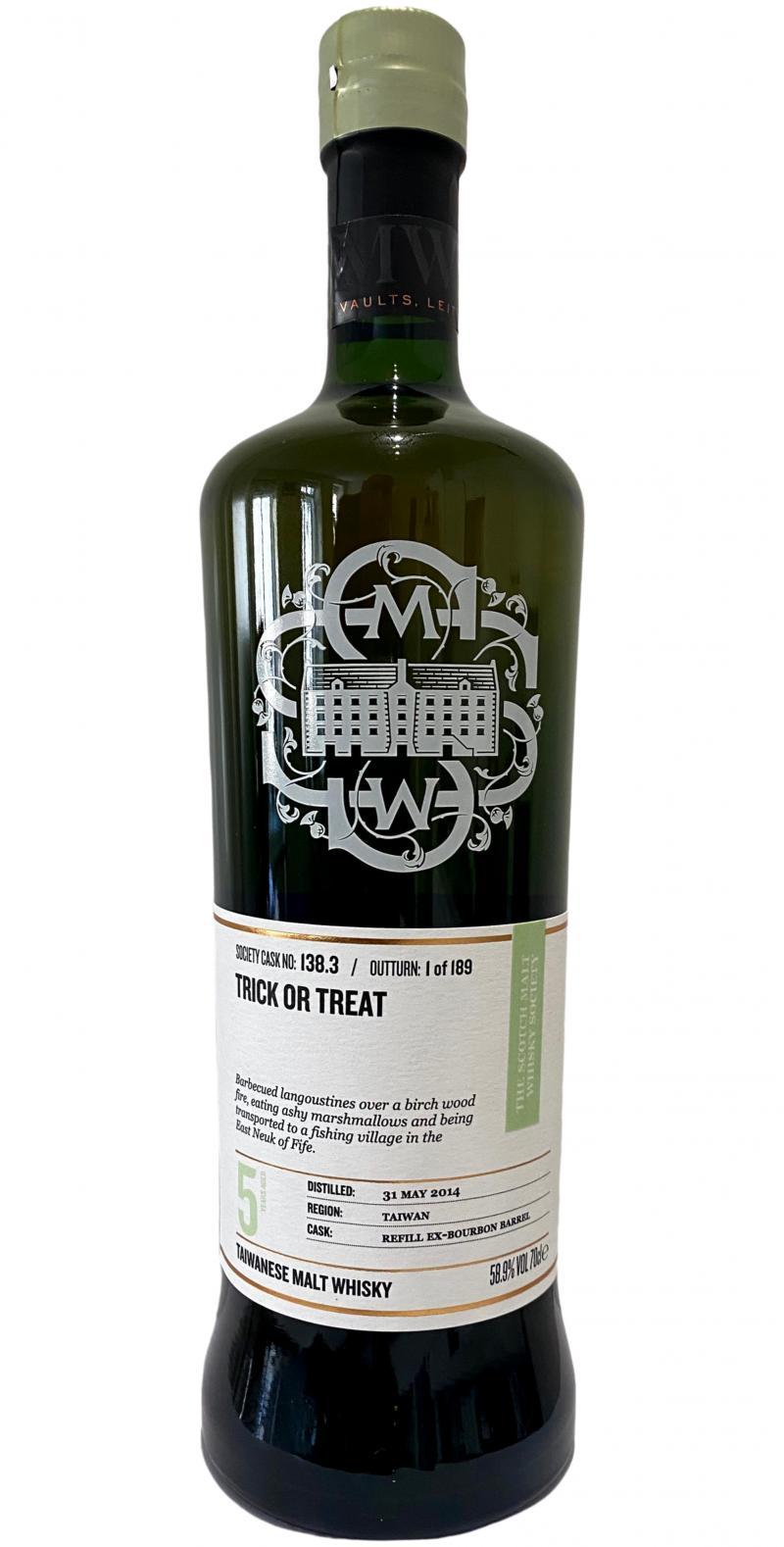Nantou 2014 SMWS 138.3 Trick or treat