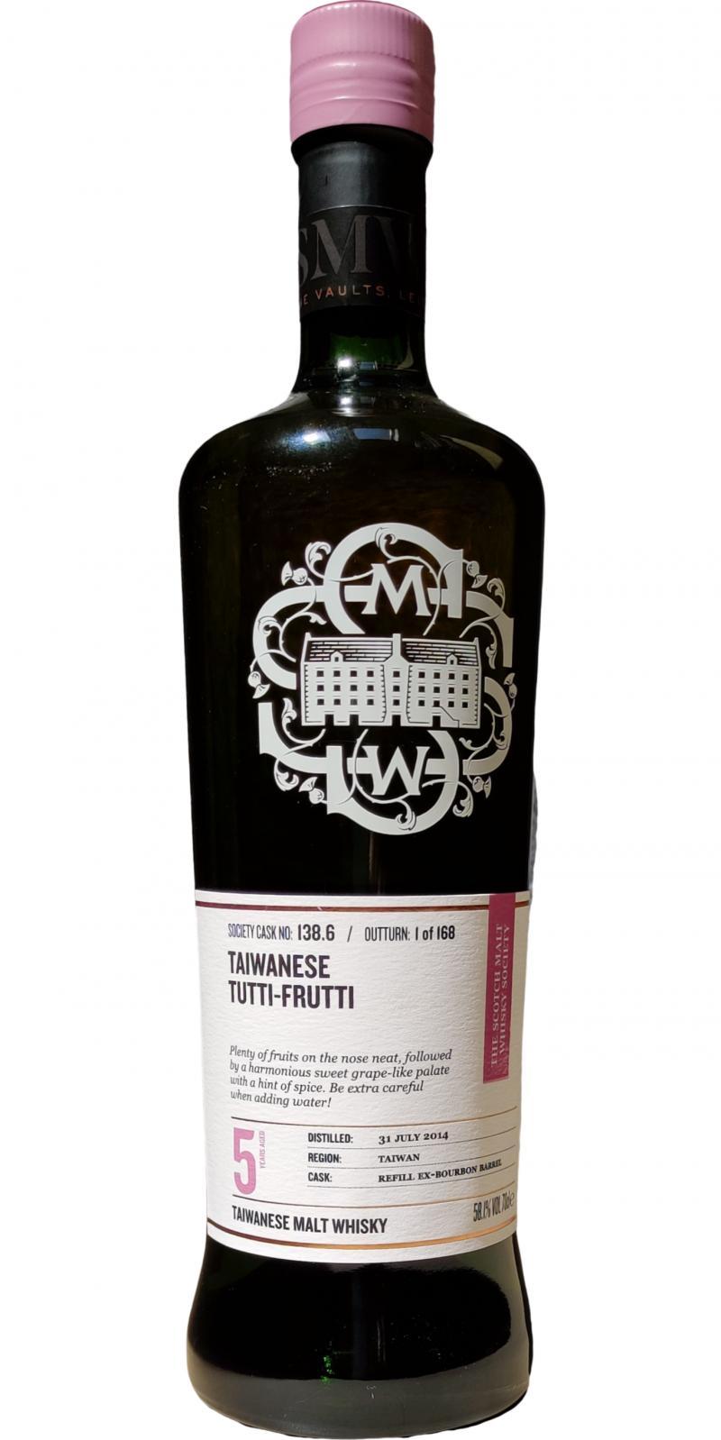 Nantou 2014 SMWS 138.6 Taiwanese tutti-frutti