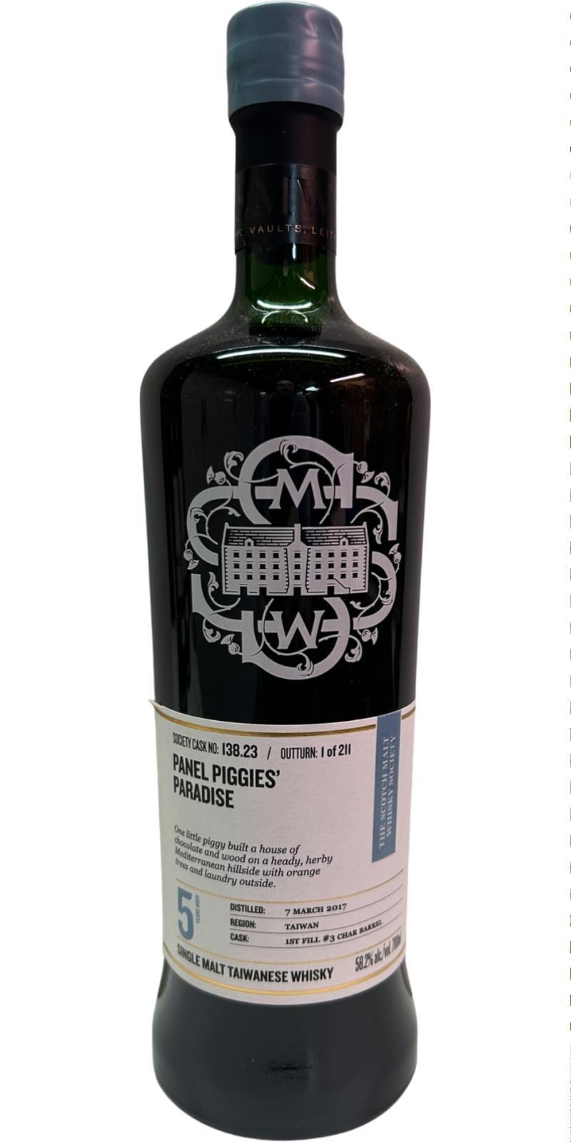 Nantou 2017 SMWS 138.23 Panel piggies' paradise