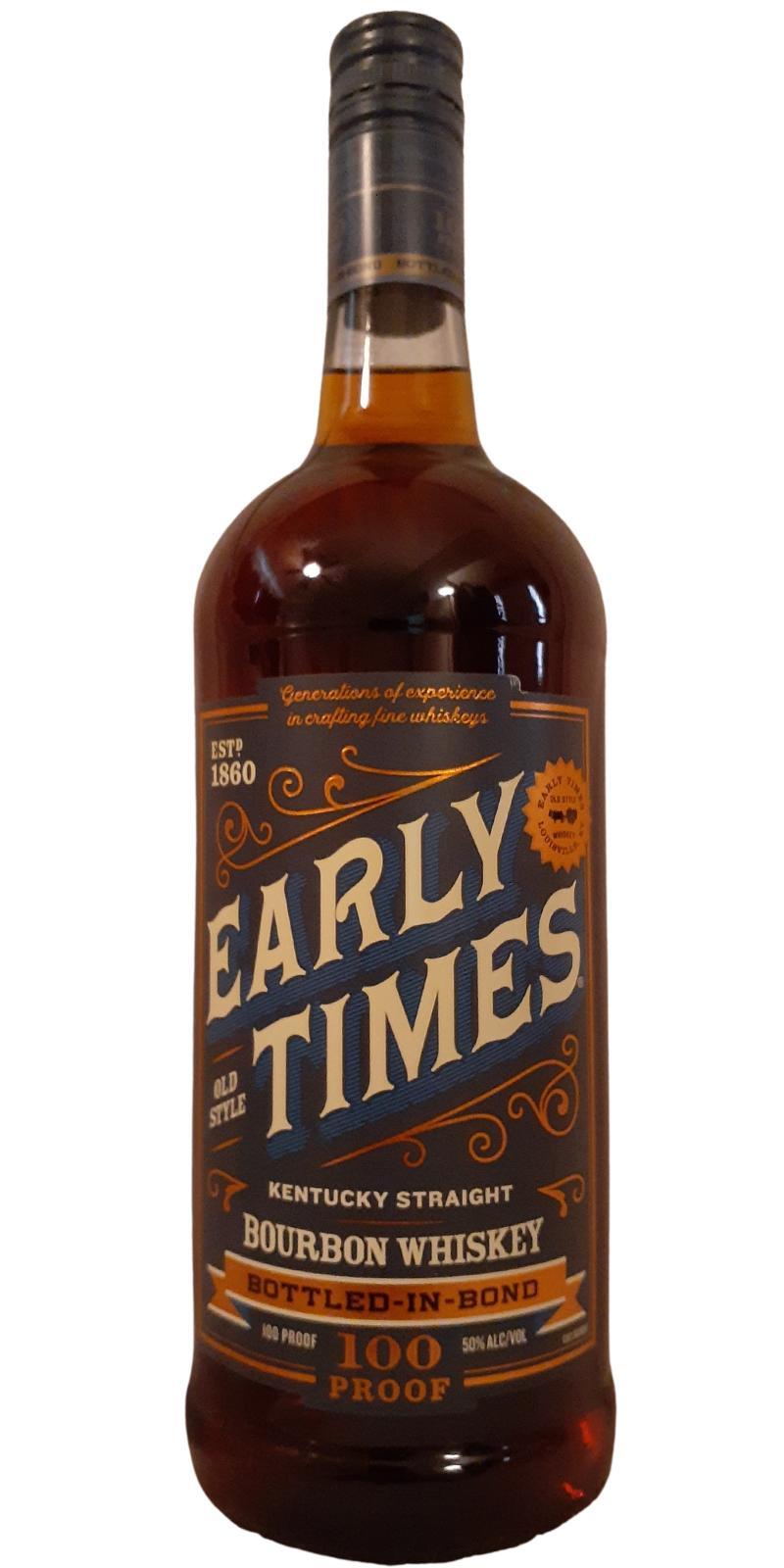 Early Times Kentucky Straight Bourbon Whisky Bottled-in-Bond