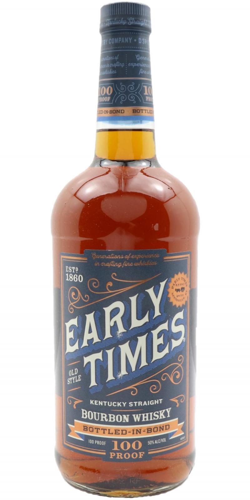 Early Times Kentucky Straight Bourbon Whisky Bottled-in-Bond