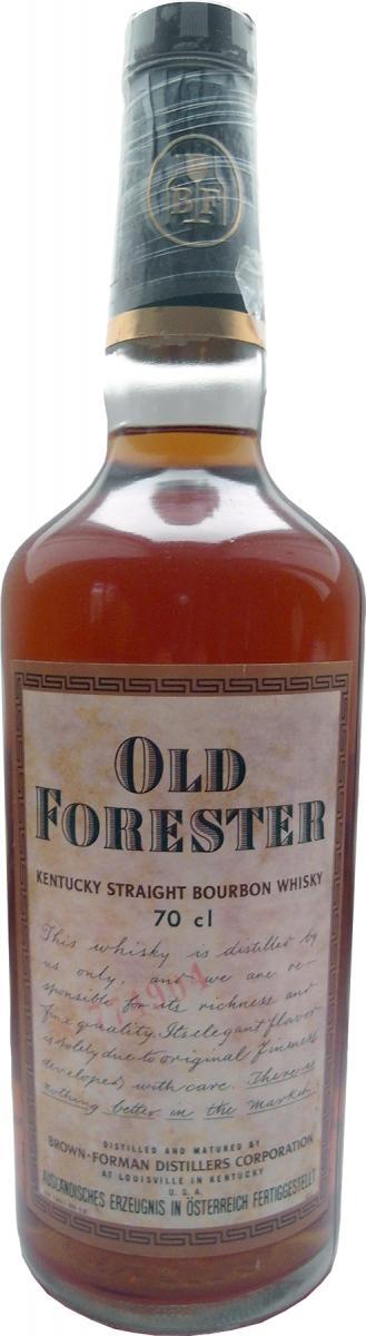Old Forester Kentucky Straight Bourbon Whiskey Brown-Forman Distillers