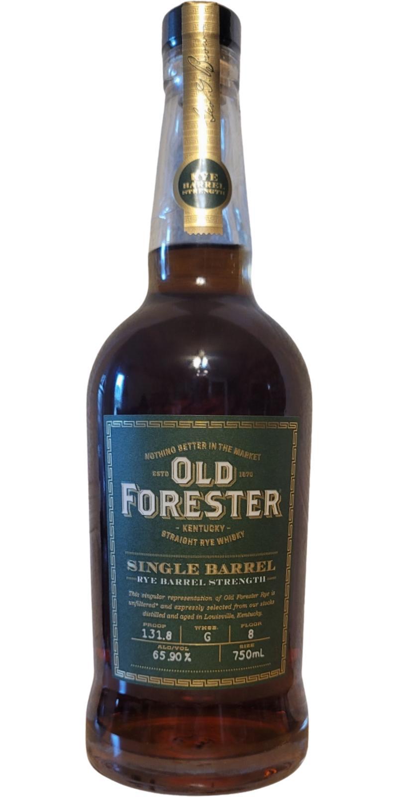 Old Forester Single Barrel Barrel Strength
