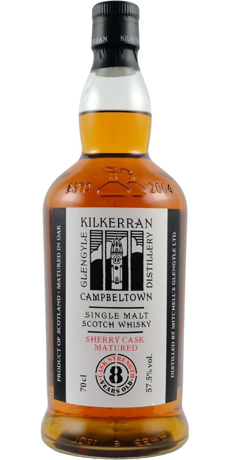 Kilkerran 08-year-old  Cask Strength