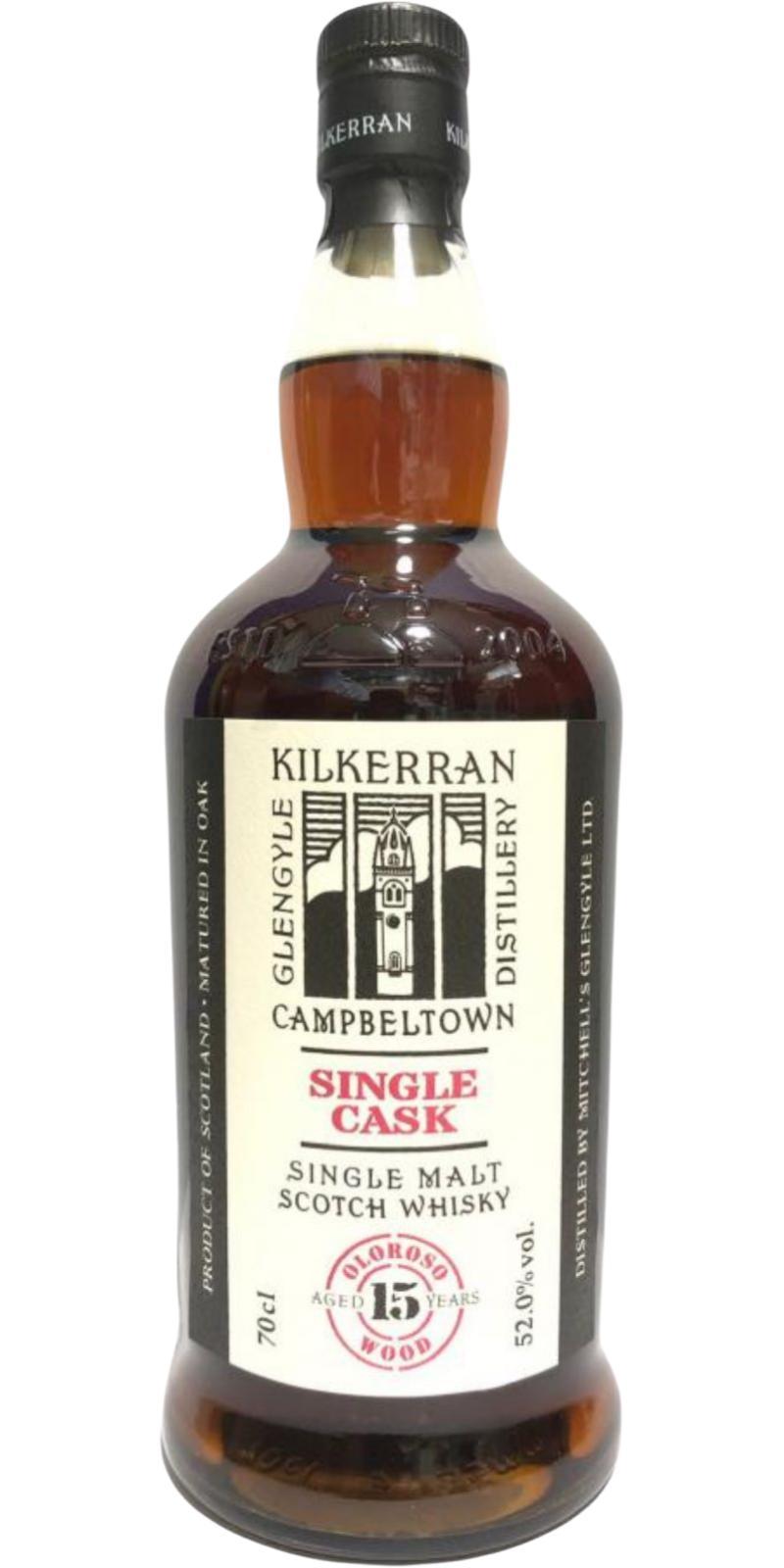 Kilkerran 15-year-old  Single Cask - Oloroso Wood