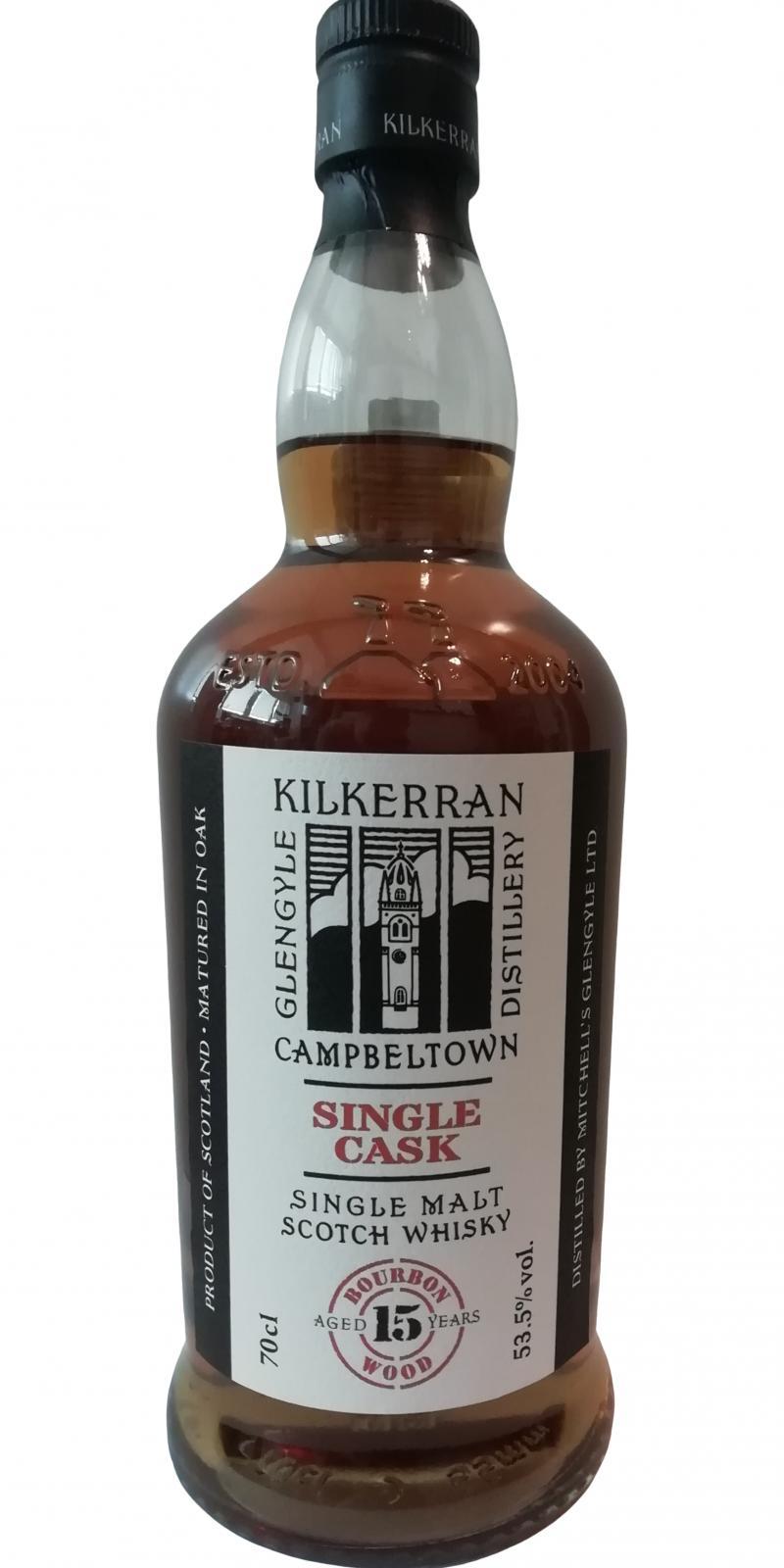 Kilkerran 15-year-old  Single Cask - Bourbon Wood