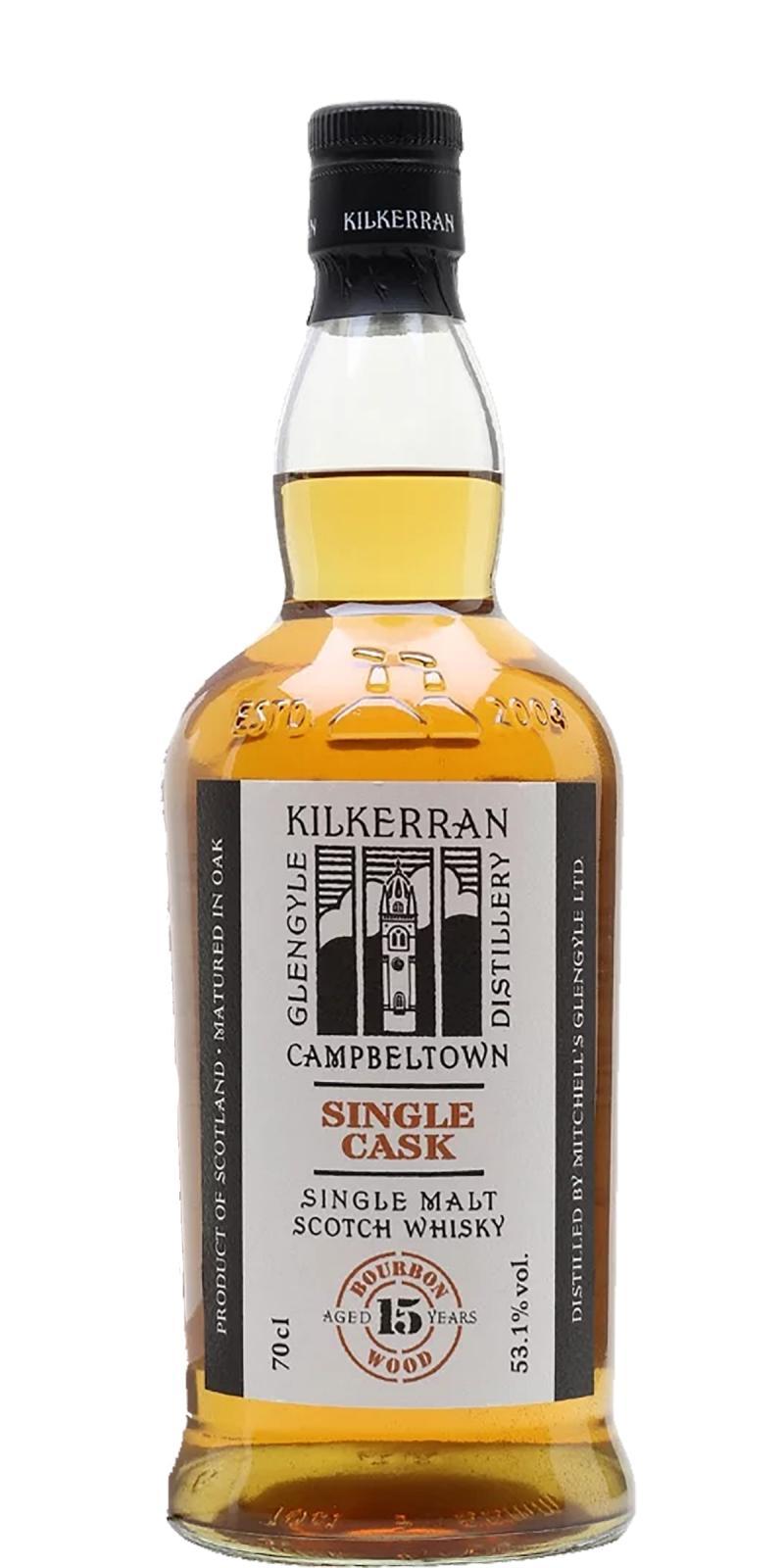 Kilkerran 15-year-old  Single Cask - Bourbon Wood