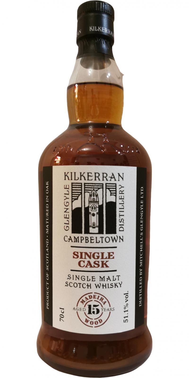 Kilkerran 15-year-old  Single Cask - Madeira Wood