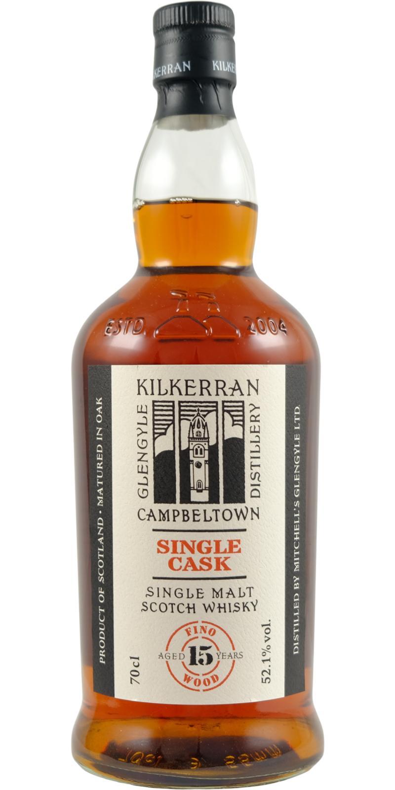Kilkerran 15-year-old  Single Cask - Fino Wood
