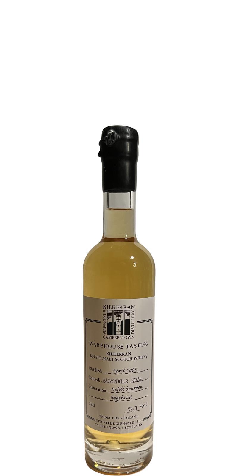 Kilkerran 2005  Warehouse Tasting