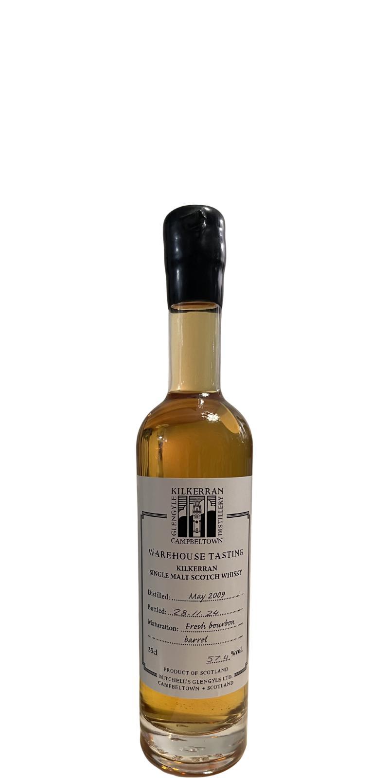 Kilkerran 2009  Warehouse Tasting