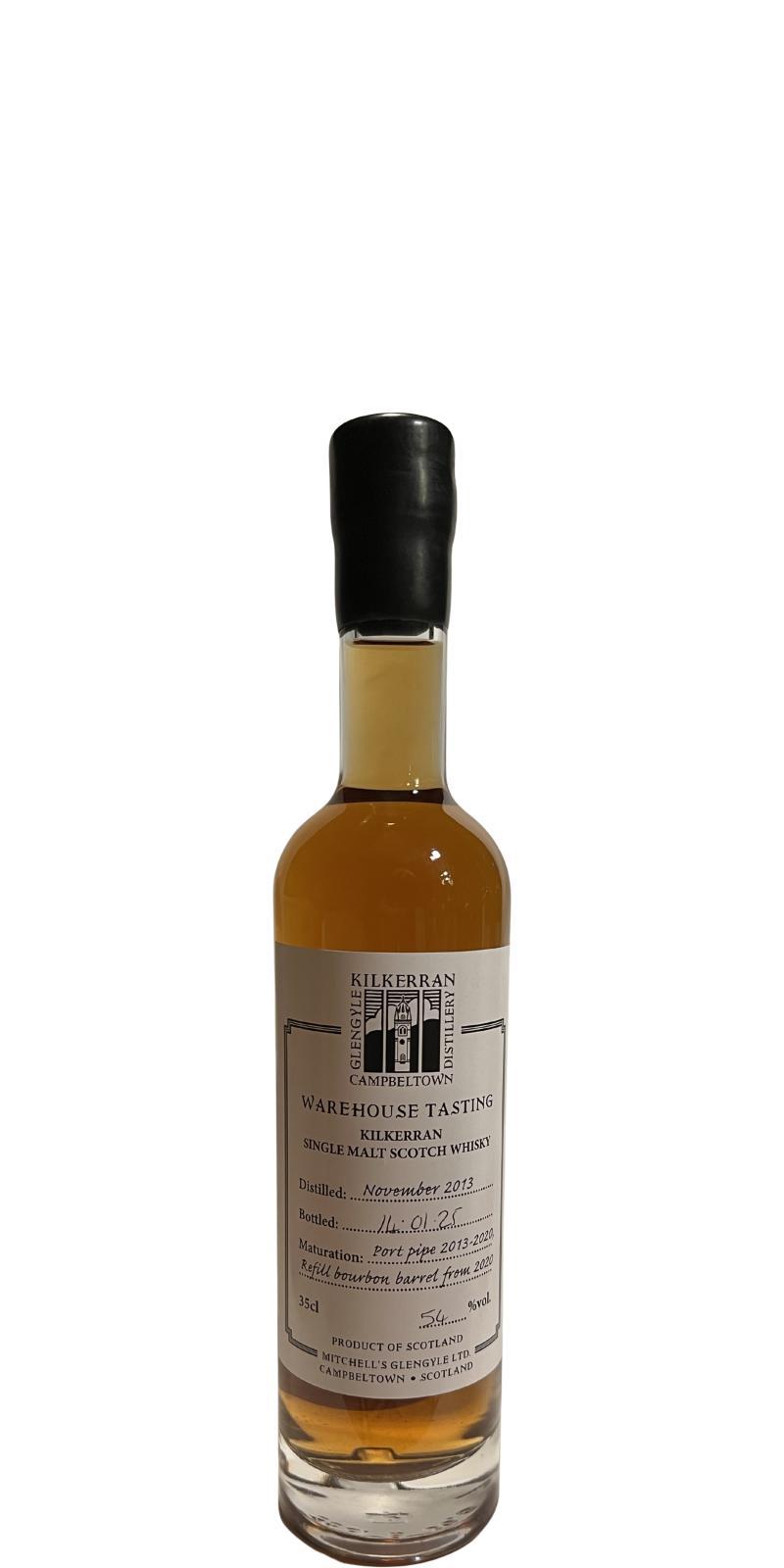 Kilkerran 2013  Warehouse Tasting