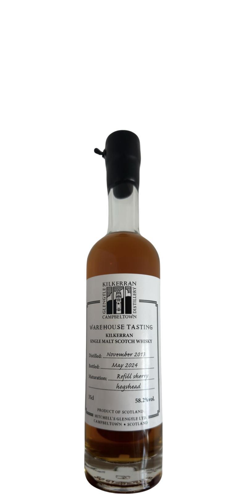 Kilkerran 2013  Warehouse Tasting