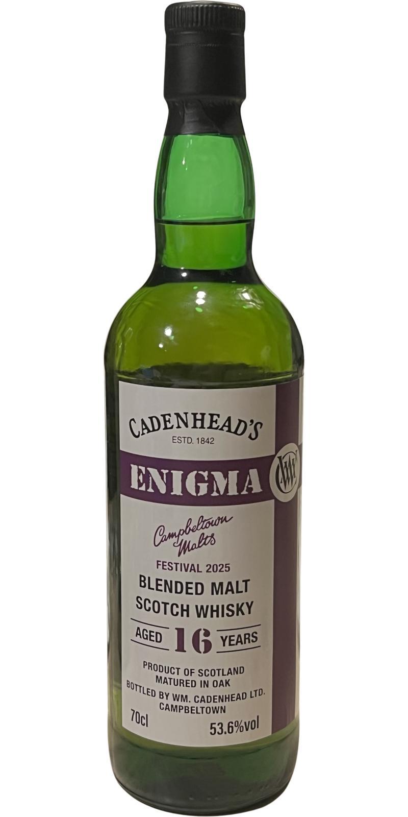 Blended Malt Scotch Whisky 2008 CA  Enigma