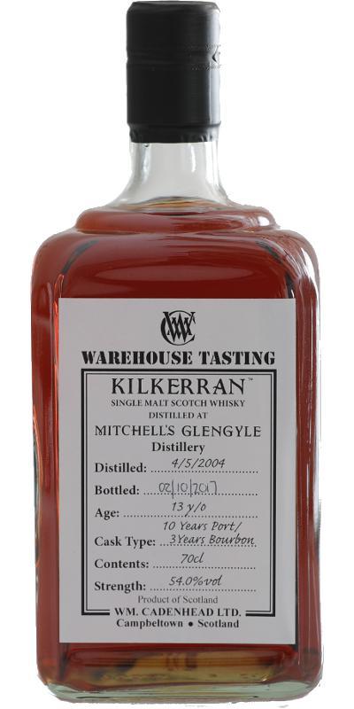 Kilkerran 2004 CA  Warehouse Tasting